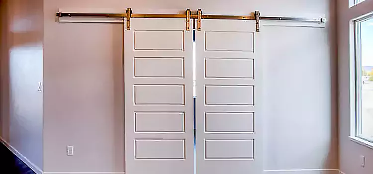 Glass Barn Door with Installation Hardware Kit Safety Harbor